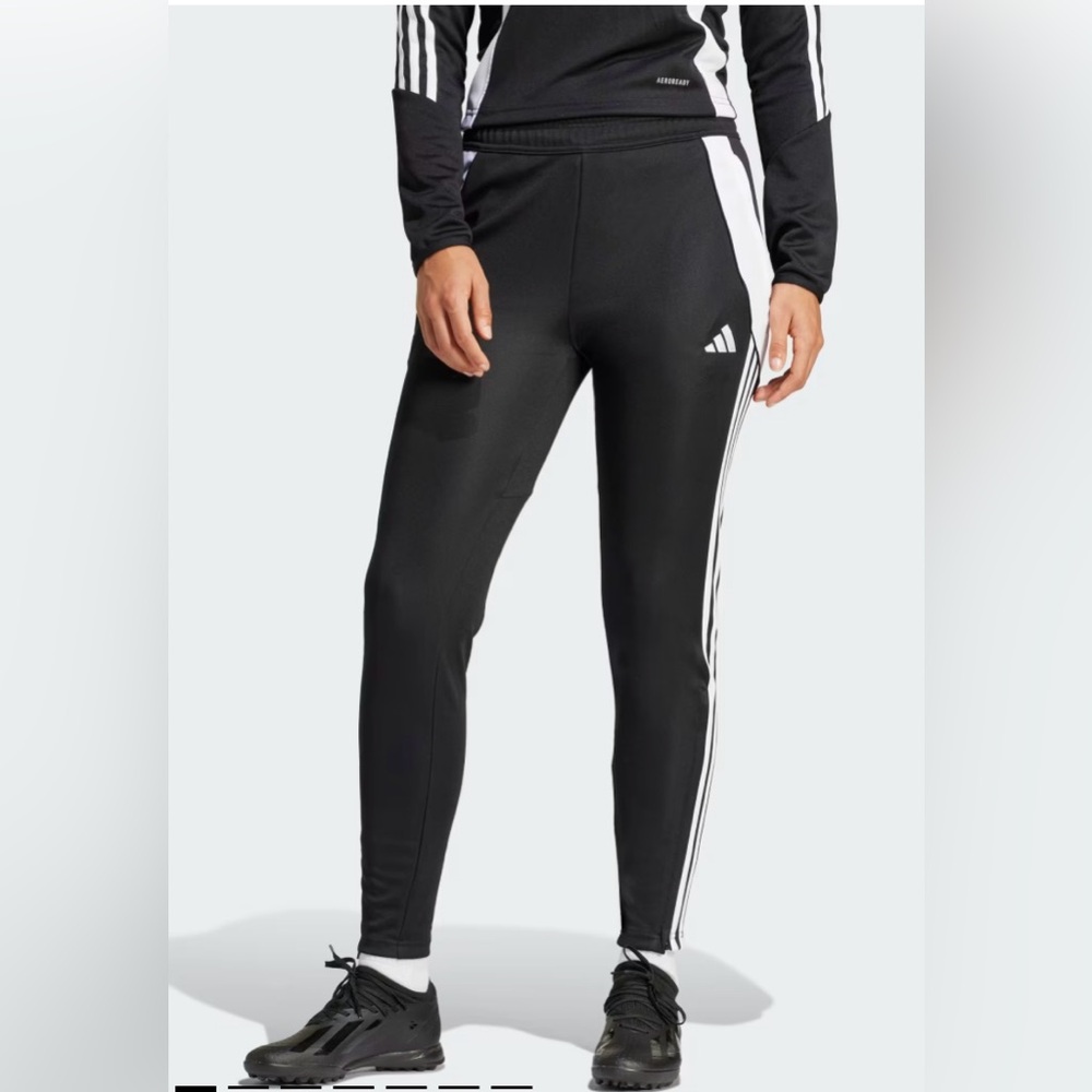 NWT Adidas Women's Tiro 24 Training Pants In Black And White Size Medium